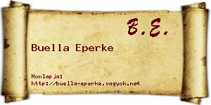 Buella Eperke névjegykártya